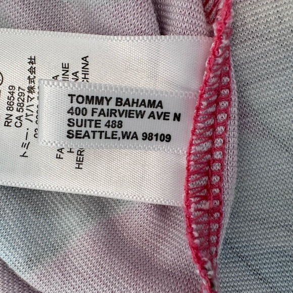 Tommy Bahama Maria Mambo Shift Dress Pink Tropical Sleeveless Size Medium - Picture 9 of 11